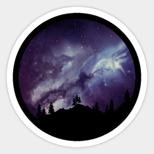 Starry Landscape Sticker